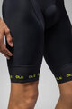 ALÉ Cycling bib shorts - PR-E STRADA 2.0 - black/yellow