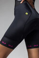 ALÉ Cycling bib shorts - PR-E STRADA 2.0 - black/pink