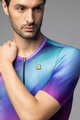 ALÉ Cycling short sleeve jersey - PR-E AURORA - blue/purple