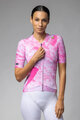 ALÉ Cycling short sleeve jersey - PR-E MARBLE - pink/white