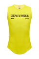 SANTINI Cycling sleeve less t-shirt - TDF MAILLOT JAUNE ALPE D'HUEZ - yellow