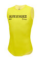 SANTINI Cycling sleeve less t-shirt - TDF MAILLOT JAUNE ALPE D'HUEZ - yellow