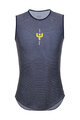 SANTINI Cycling sleeve less t-shirt - TDF MAILLOT JAUNE - blue