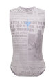 SANTINI Cycling sleeve less t-shirt - TDF MAILLOT JAUNE - M. VENTOUX - grey