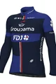 ALÉ Cycling winter long sleeve jersey - GROUPAMA FDJ 2024 - blue