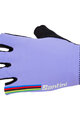 SANTINI Cycling fingerless gloves - UCI RAINBOW - purple