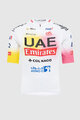 PISSEI Cycling short sleeve jersey - UAE TEAM EMIRATES REPLICA - GIRO + TOUR 24 - white/pink/yellow