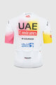 PISSEI Cycling short sleeve jersey - UAE TEAM EMIRATES REPLICA - GIRO + TOUR 24 - white/pink/yellow