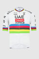 PISSEI Cycling short sleeve jersey - TADEJ POGACAR WORLD CHAMP REPLICA - white