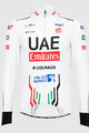 PISSEI Cycling winter long sleeve jersey - UAE TEAM EMIRATES 2024 - white