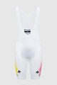 PISSEI Cycling bib shorts - UAE TEAM EMIRATES 2024 REPLICA SANREMO - GIRO + TOUR 24 - white/pink/yellow