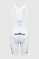 PISSEI Cycling bib shorts - UAE TEAM EMIRATES 2024 REPLICA SANREMO - GIRO + TOUR 24 - white/pink/yellow