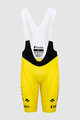 PISSEI Cycling bib shorts - UAE TEAM EMIRATES 2024 REPLICA SANREMO - TDF 24 - yellow