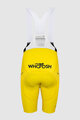 PISSEI Cycling bib shorts - UAE TEAM EMIRATES 2024 REPLICA SANREMO - TDF 24 - yellow