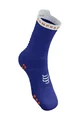 COMPRESSPORT Cyclingclassic socks - PRO RACING  V4.0 RUN HIGH - blue/white