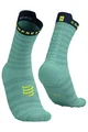 COMPRESSPORT Cyclingclassic socks - PRO RACING SOCKS V4.0 ULTRALIGHT RUN - light blue/blue