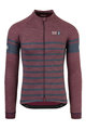 AGU Cycling winter long sleeve jersey - SIX6 MERINO WINTER - blue/bordeaux