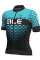 ALÉ Cycling short sleeve jersey - HEXA - turquoise/black