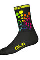 ALÉ Cyclingclassic socks - COLORS  - black/multicolour