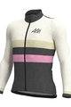 ALÉ Cycling summer long sleeve jersey - VINTAGE SMR MERINO - white/grey