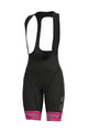 ALÉ Cycling bib shorts - THE END LADY - pink/black