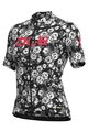 ALÉ Cycling short sleeve jersey - ROSES LADY - black/grey