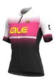 ALÉ Cycling short sleeve jersey - BLEND LADY - black/white/pink