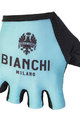 BIANCHI MILANO Cycling fingerless gloves - DIVOR - light blue/black