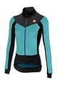 CASTELLI Cycling winter long sleeve jersey - SFIDA LADY WINTER - light blue/black