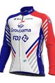 ALÉ Cycling winter long sleeve jersey - GROUPAMA FDJ 20 WNT - red/white/blue