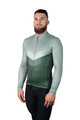 HOLOKOLO Cycling winter long sleeve jersey - ARROW WINTER - green