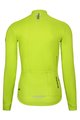 HOLOKOLO Cycling winter long sleeve jersey - VIBES LADY WINTER - yellow