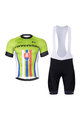 BONAVELO Cycling short sleeve jersey and shorts - CANNONDALE SK - green/black