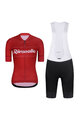 RIVANELLE BY HOLOKOLO Cycling short sleeve jersey and shorts - GEAR UP - black/white