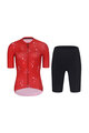 RIVANELLE BY HOLOKOLO Cycling short sleeve jersey and shorts - METTLE LADY - red/black