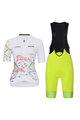 RIVANELLE BY HOLOKOLO Cycling short sleeve jersey and shorts - MAAPPI ELITE LADY - yellow/white