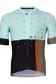 HOLOKOLO Cycling short sleeve jersey and shorts - GRATEFUL ELITE - black/light blue