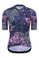 MONTON Cycling short sleeve jersey - PLUM FLOWER LADY - purple