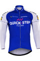 Cycling summer long sleeve jersey - QUICKSTEP 2017 SMR - white/blue