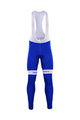 Cycling long bib trousers - QUICKSTEP 2017 SMR - blue/white