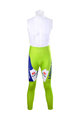 Cycling long bib trousers - LIQUIGAS 2012 WINTER - blue/green