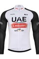 BONAVELO Cycling winter long sleeve jersey - UAE 2024 WINTER - white/black/red