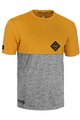 ROCDAY Cycling short sleeve jersey - DOUBLE - yellow/grey