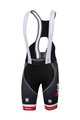 SPORTFUL Cycling bib shorts - TREK SEGAFREDO 2017 - black/red