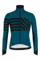 SANTINI Cycling thermal jacket - SVOLTA - blue/black