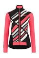 SANTINI Cycling winter long sleeve jersey - CORAL RAGGIO LADY - pink/black