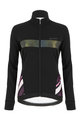 SANTINI Cycling thermal jacket - CORAL RAGGIO LADY - black/pink