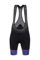 SANTINI Cycling bib shorts - WAVE LADY - black