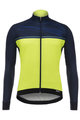 SANTINI Cycling windproof jacket - WIND - black/yellow