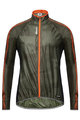 SANTINI Cycling windproof jacket - FINE WINDBREAKER - orange/green